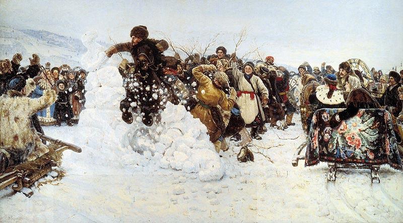 Vasily Surikov Storm of Snow Fortress